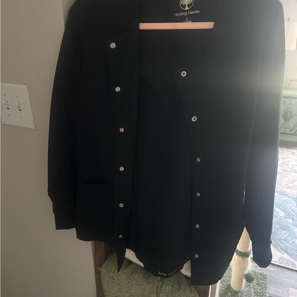Healing Hands Women's Elegant Black Blazer